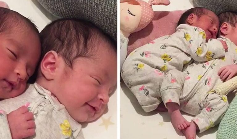 Ennél szebbett ma nem látsz: Videón ahogy a két újszülött iker egymást öleli gyengéden